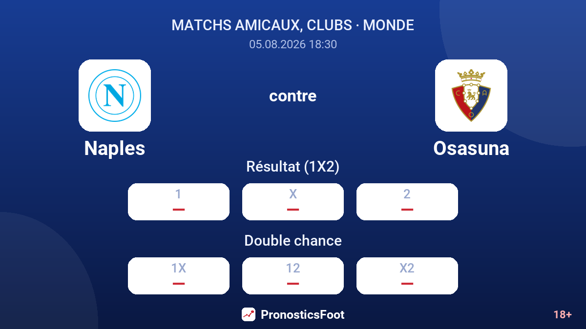 Naples contre Osasuna — cotes